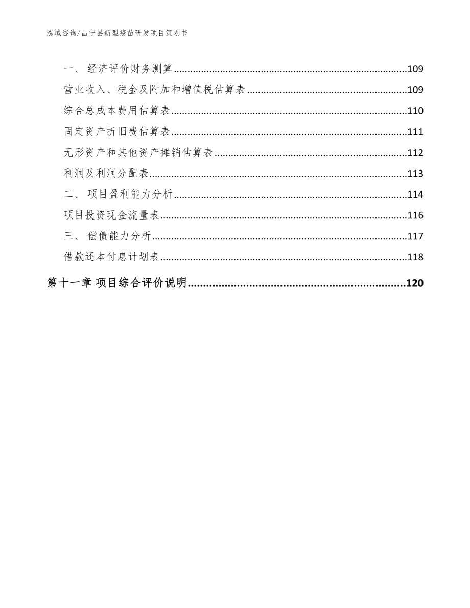 昌宁县新型疫苗研发项目策划书（范文）_第5页
