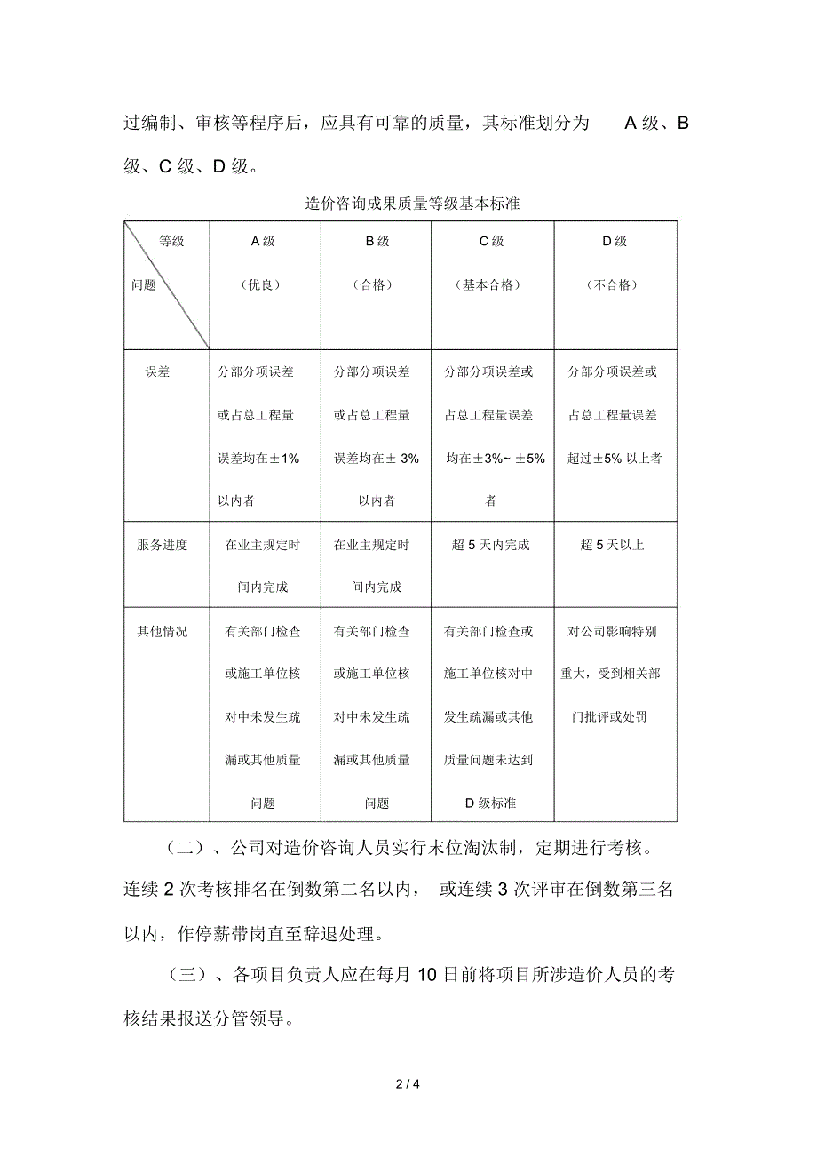 造价咨询工作纪律及奖惩制度_第2页