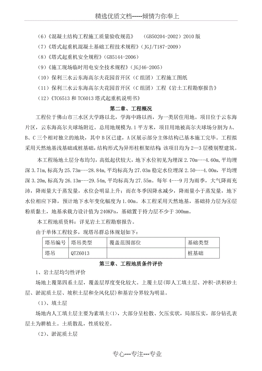 塔吊基础施工方案最终版_第2页