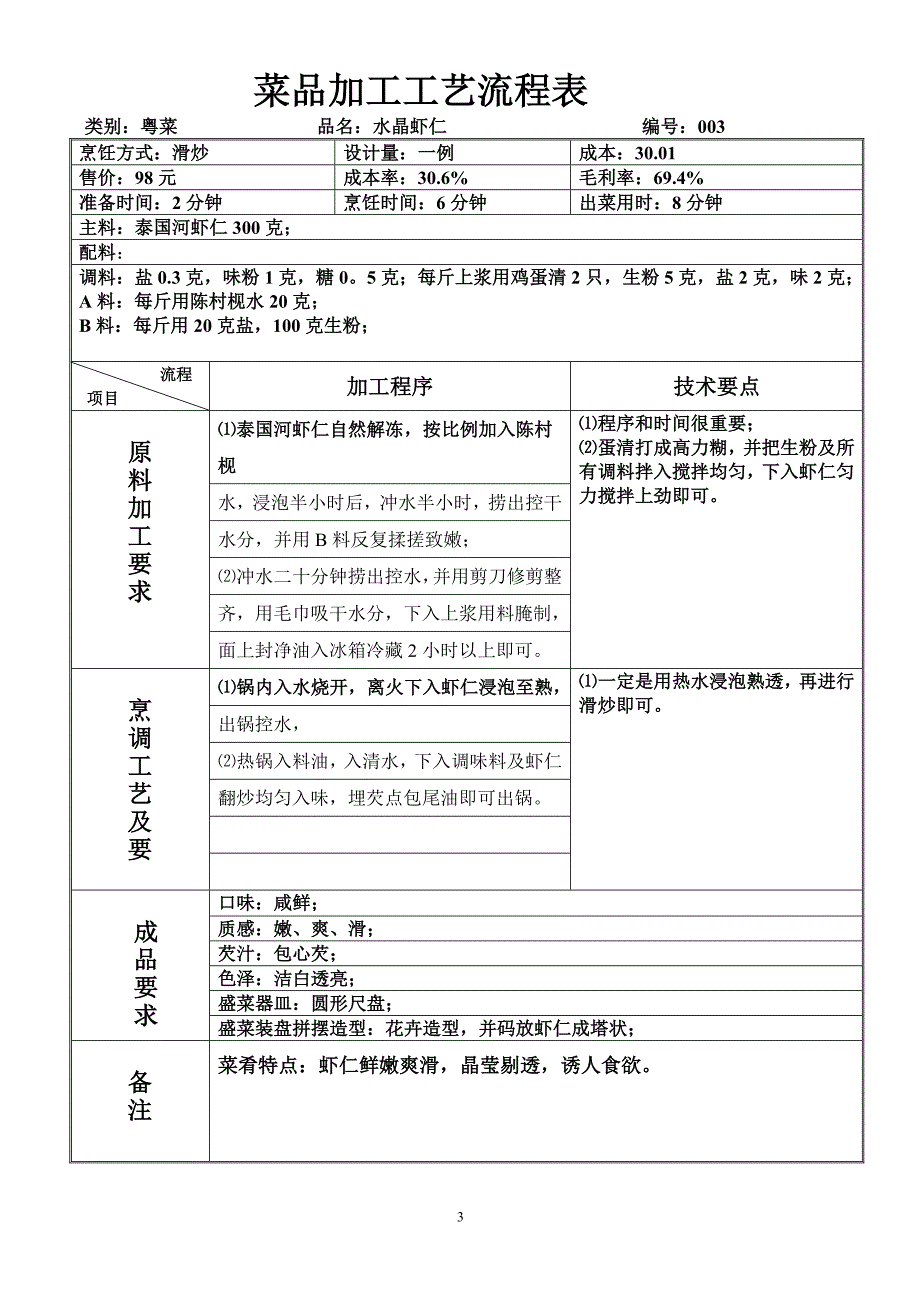 菜品加工工艺流程_第3页