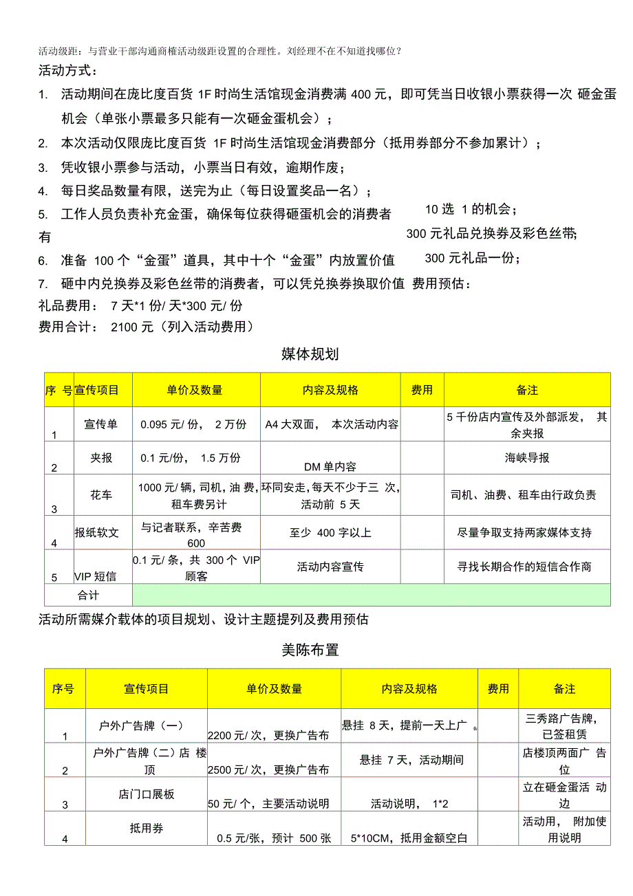 四月活动企划方案_第4页