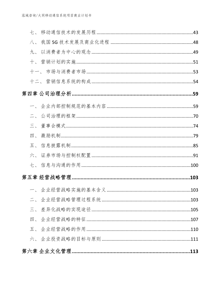 大同移动通信系统项目商业计划书_范文模板_第2页