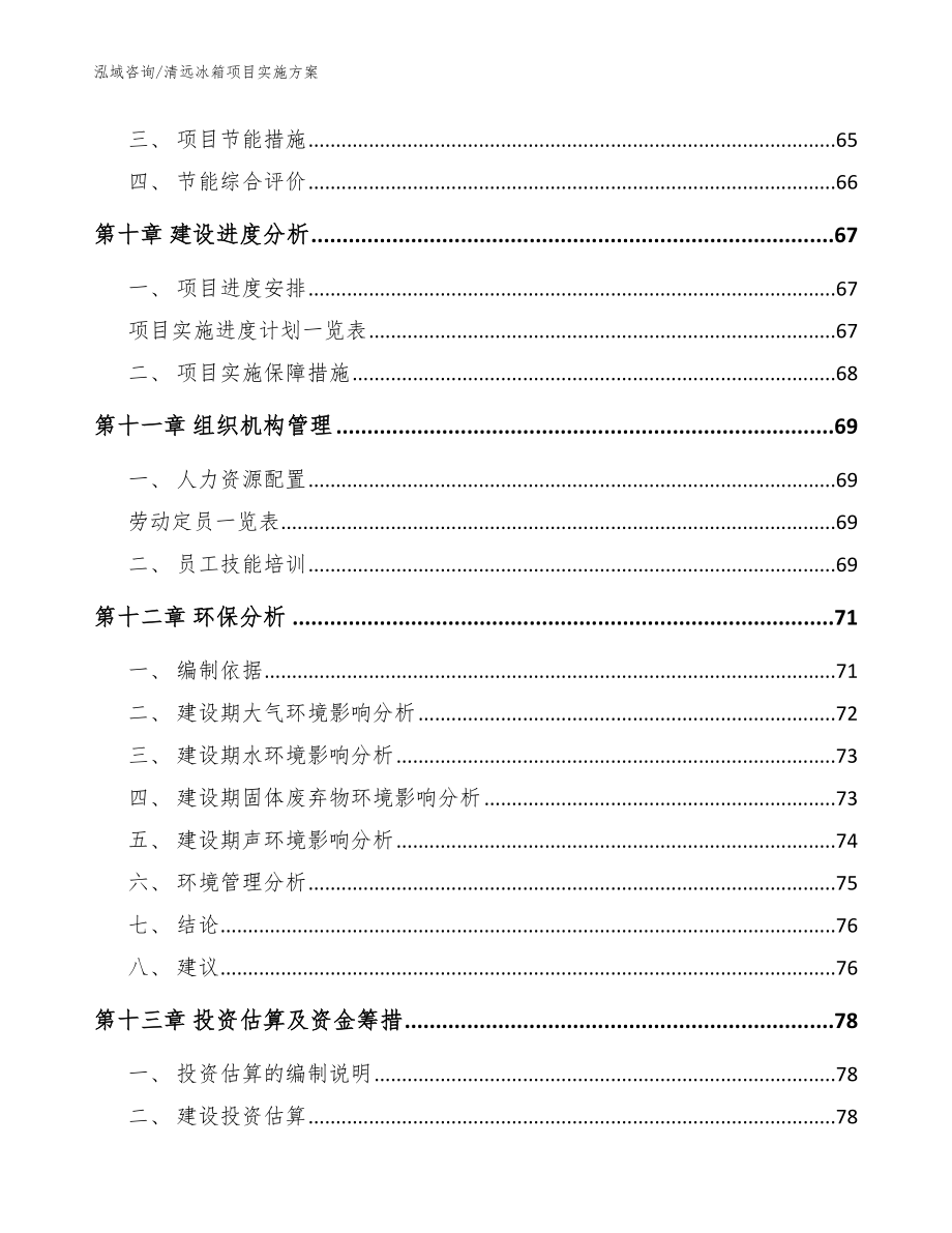 清远冰箱项目实施方案（模板参考）_第4页