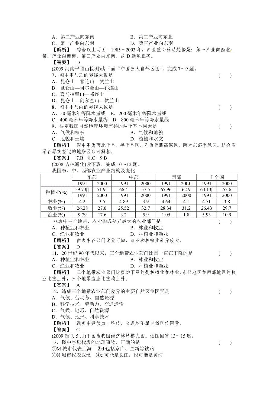 2011届高考地理第一轮总复习 第三部分 第3单元 考点1_第2页