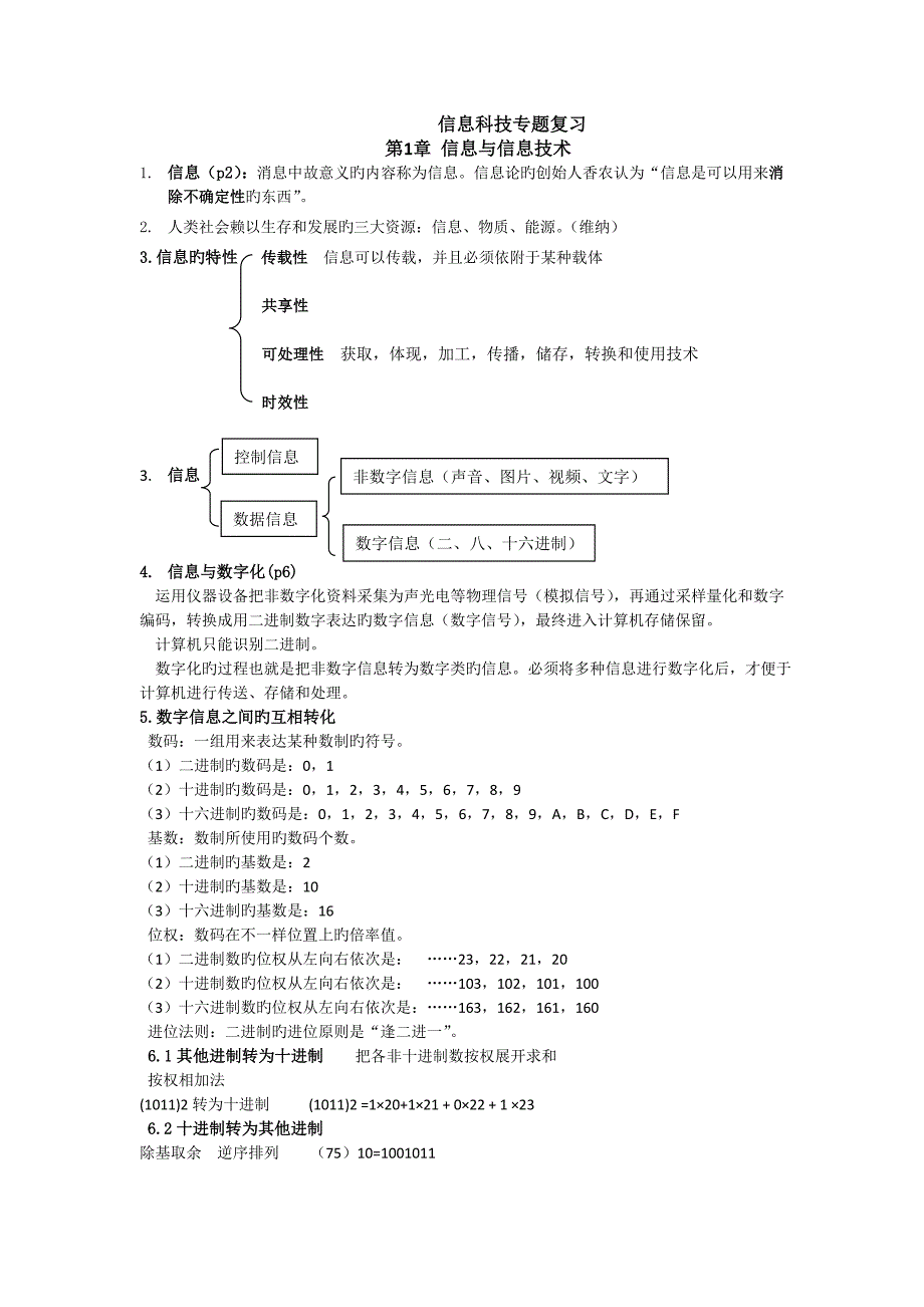 上海高中信息科技复习资料_第1页