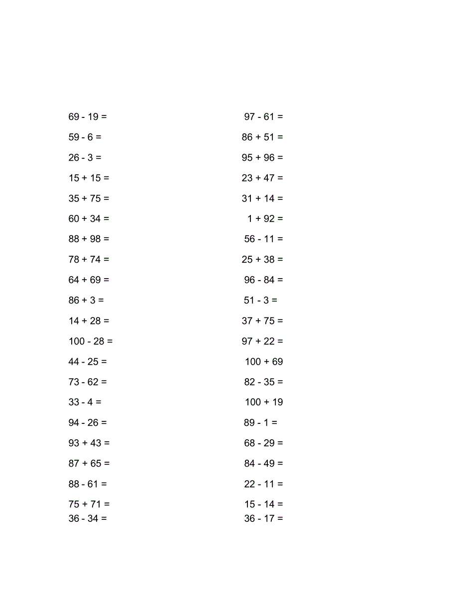 100以内加减法_第4页