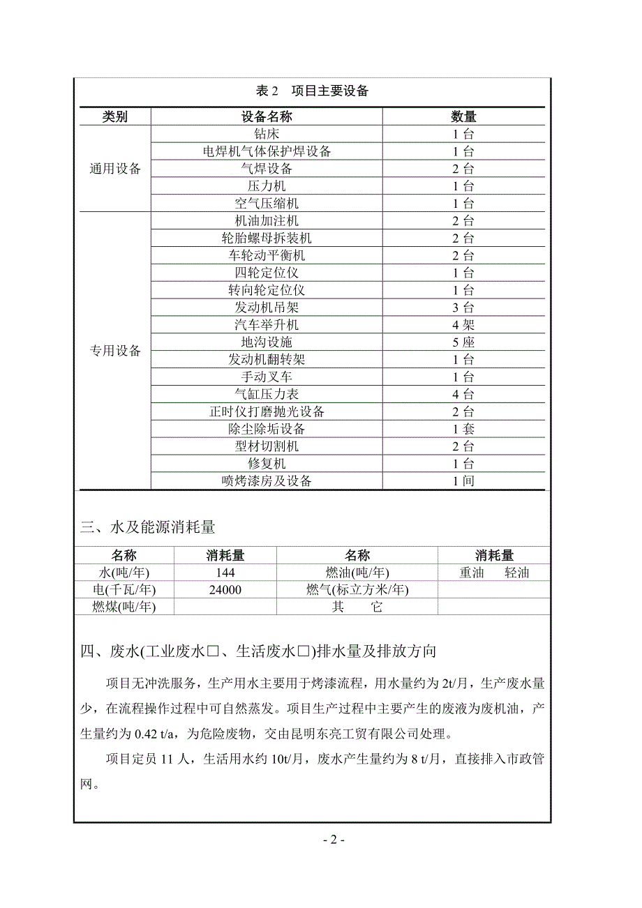 汽车修理厂环境影响登记表.doc_第4页