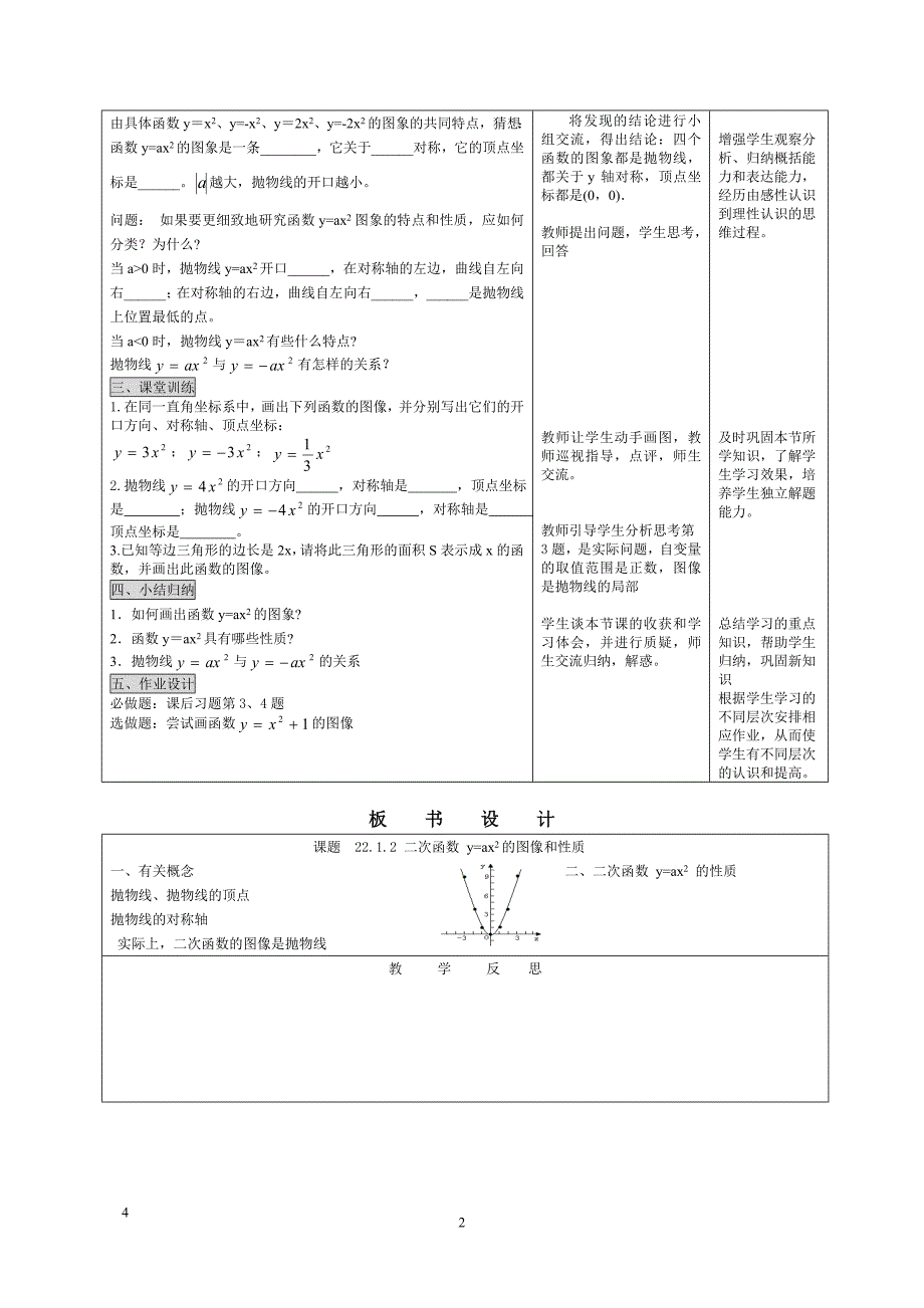 2212二次函数y=ax^2的图象和性质_第2页