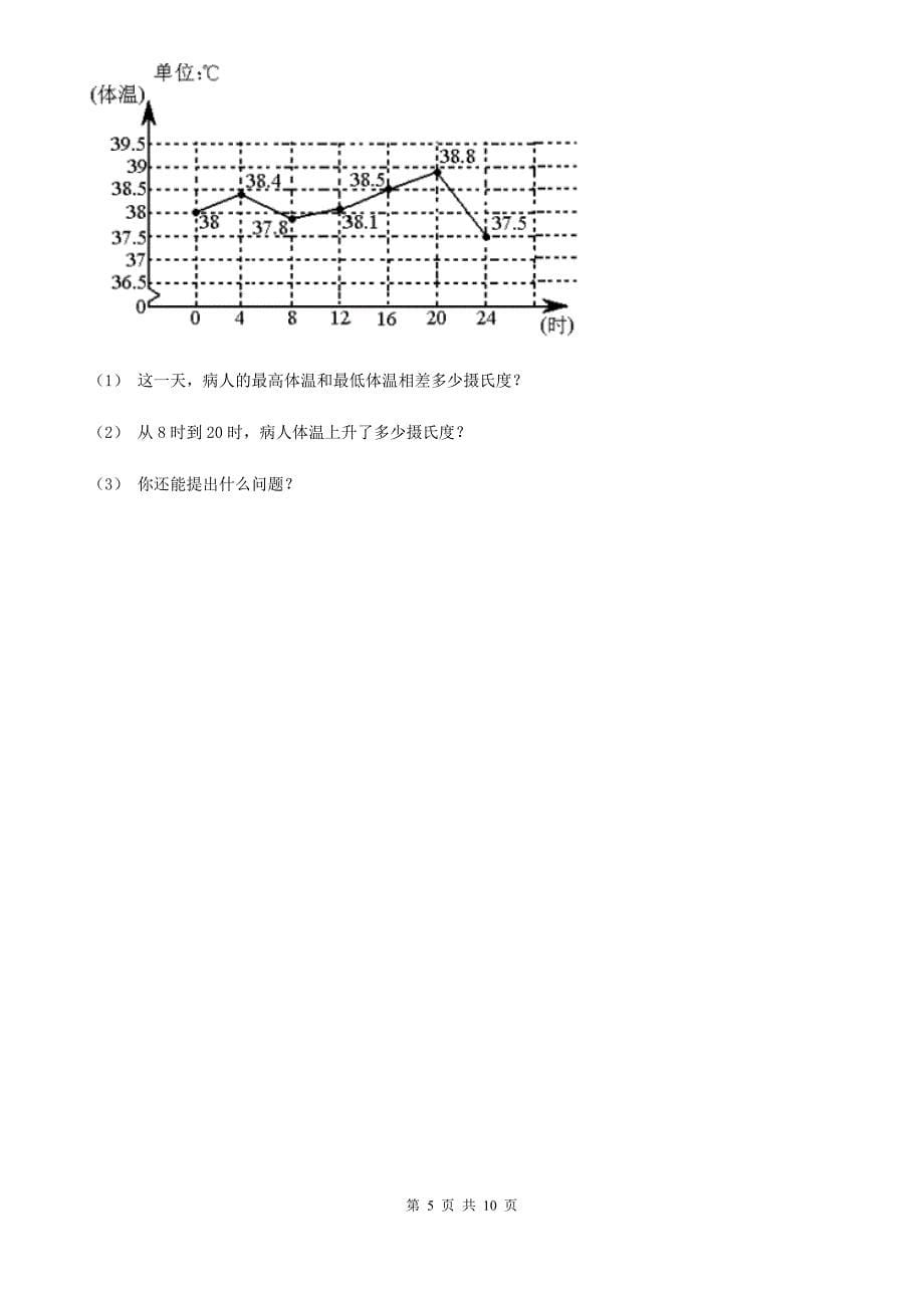 三沙市三年级数学下册期中测试卷（B）_第5页