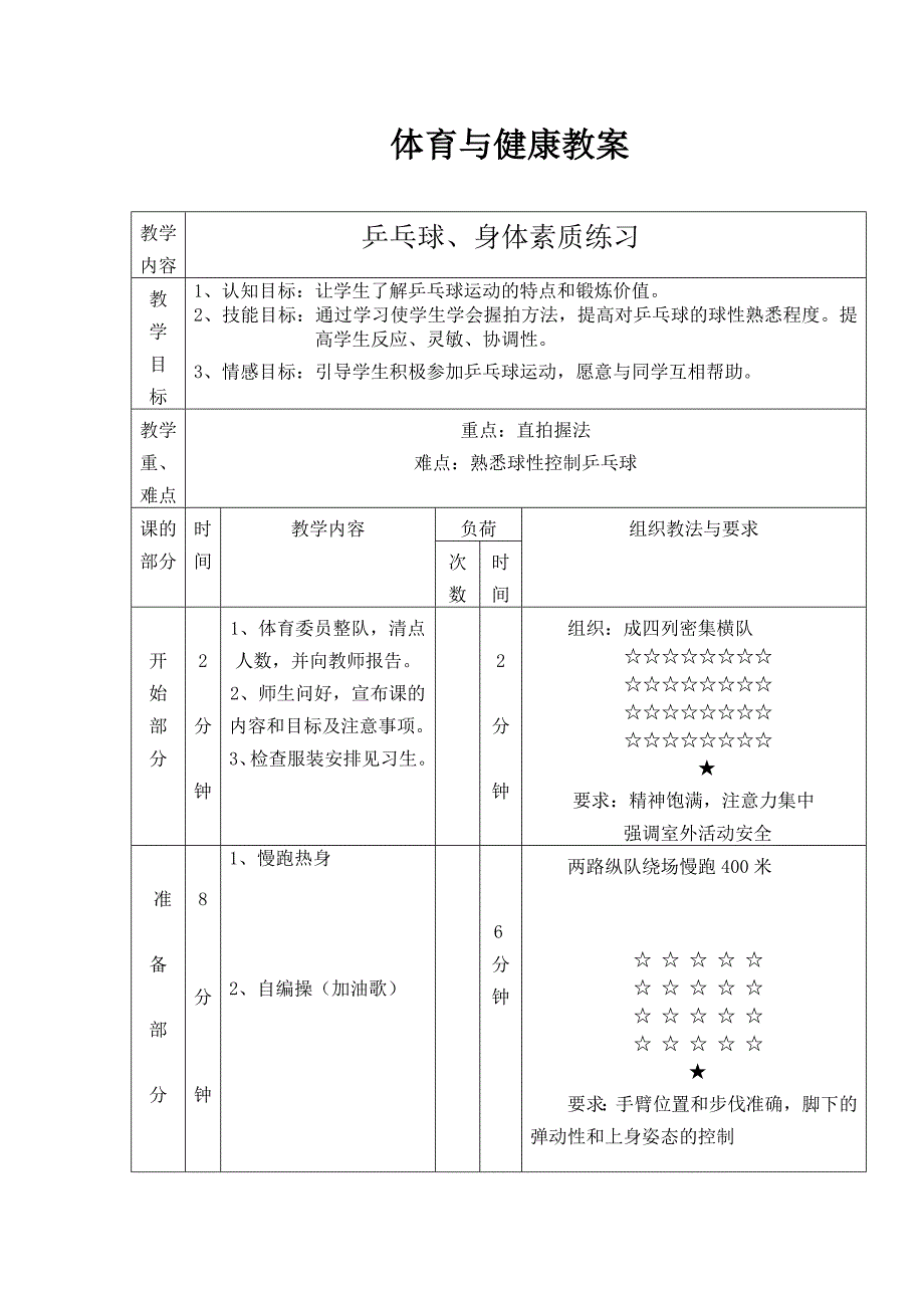 体育与健康教案1_第1页