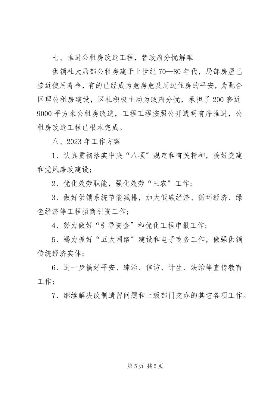 2023年区供销社年终工作总结和计划.docx_第5页