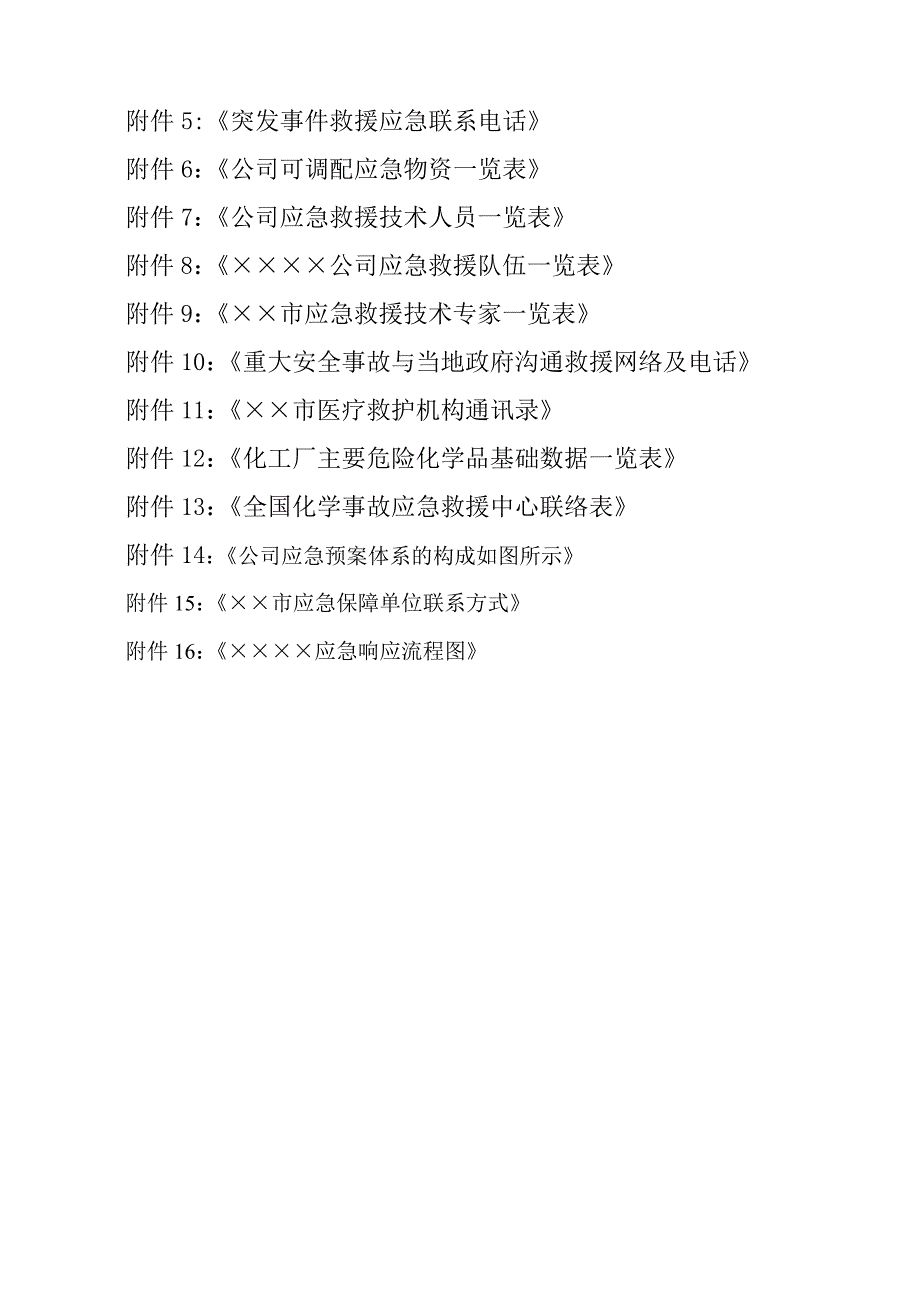 化建工程公司安全生产事故综合应急预案_第4页