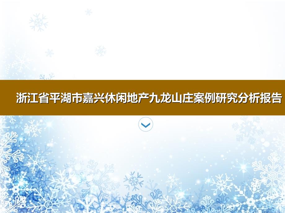 浙江省平湖市嘉兴养生地产九龙山庄案例研究分析报告_第1页