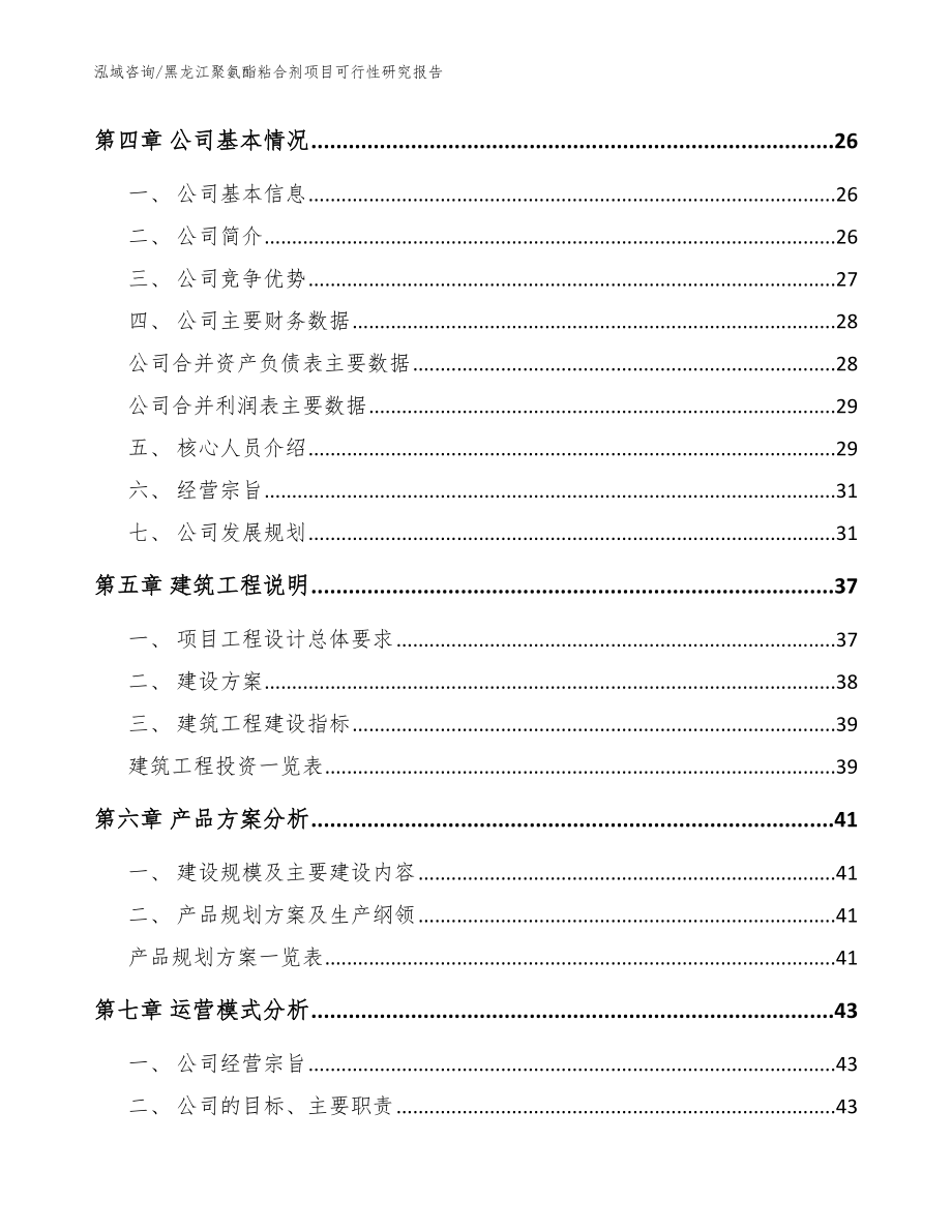 黑龙江聚氨酯粘合剂项目可行性研究报告_模板范文_第3页