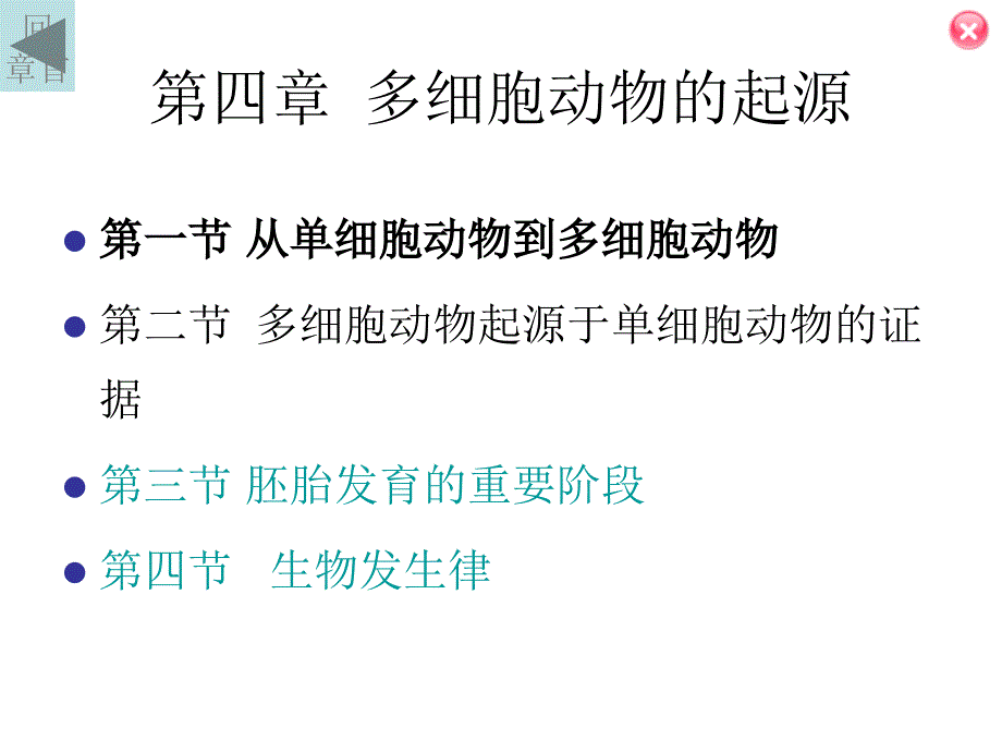 第四章多细胞动物的起源_第1页