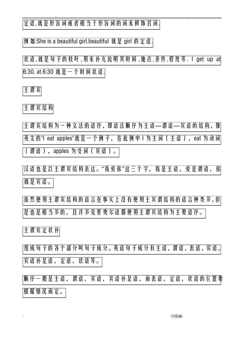 英语语法_主谓宾定状补的用法_第2页