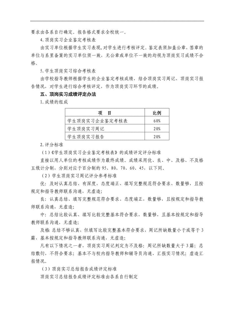 学生顶岗实习手册模板.doc_第5页