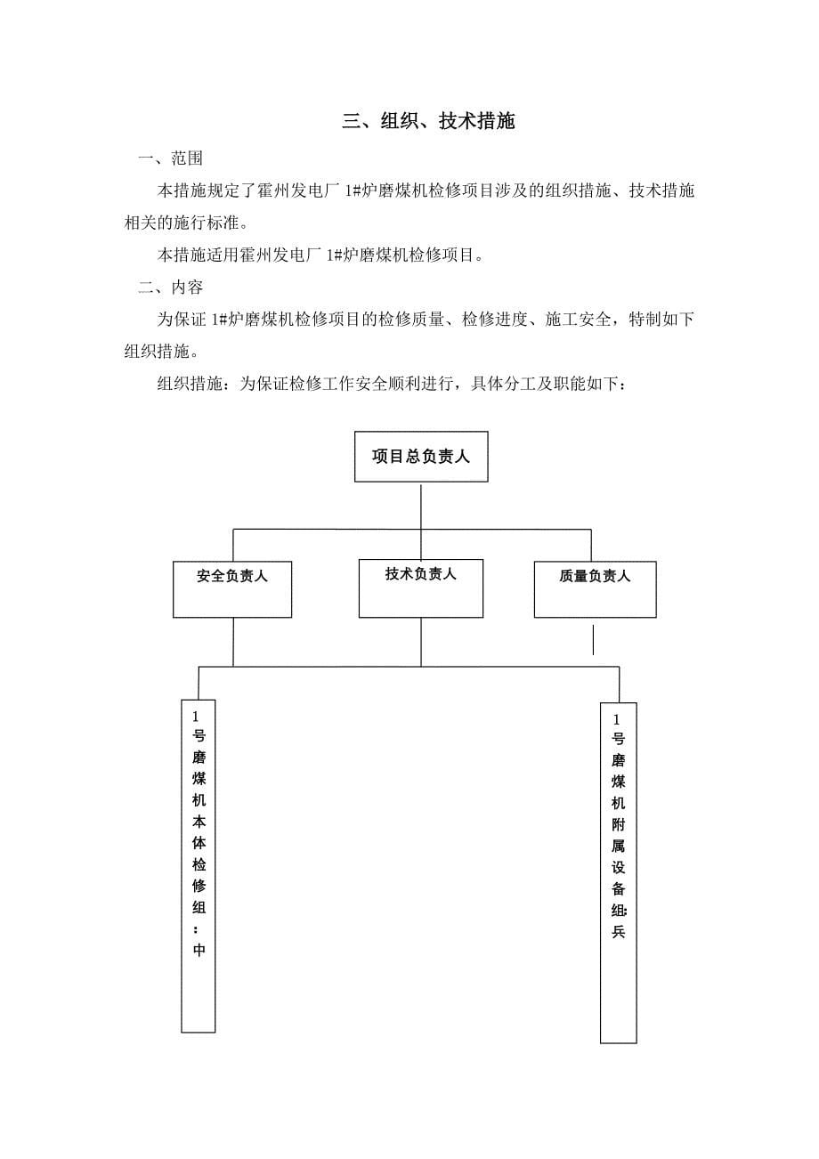 磨煤机检修组织设计(DOC 39页).doc_第5页