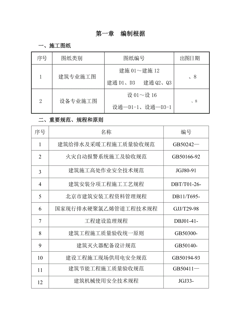 商品住房专项项目暖卫综合施工专题方案_第1页