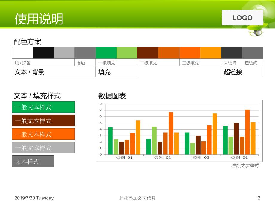 公司年终总结汇报PPT模板_第2页