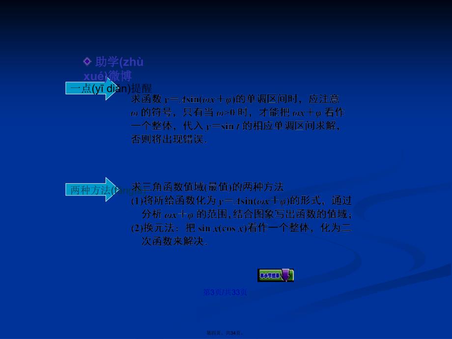 三角函数的图象与性质学习教案_第4页