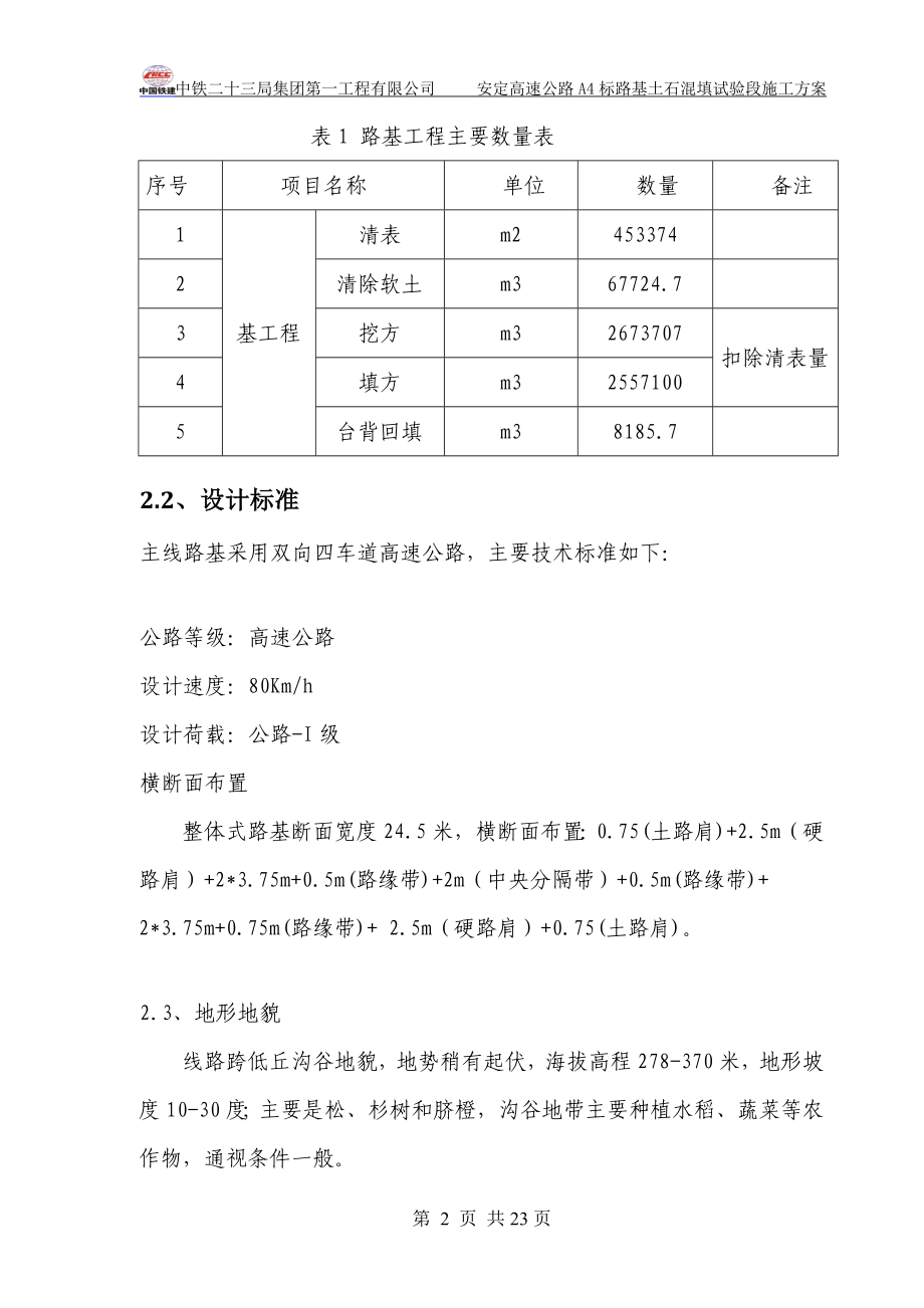 土石混填路基试验段施工技术方案定稿_第4页