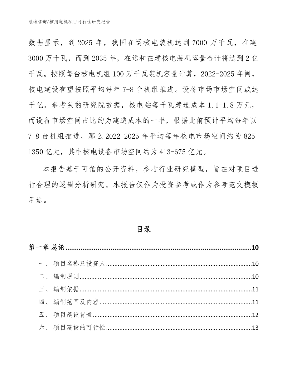 核用电机项目可行性研究报告_第3页