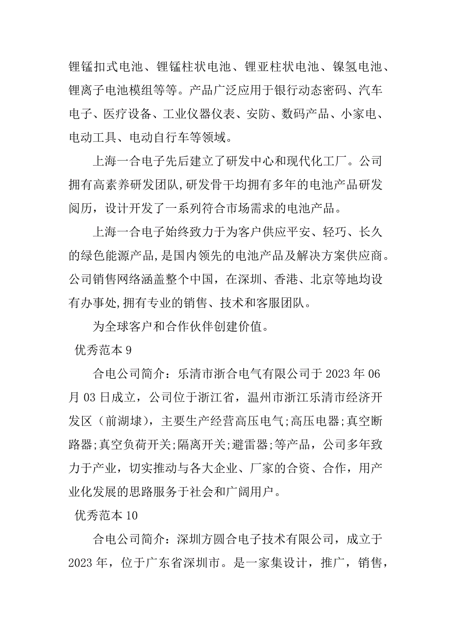 2023年合电公司简介(34个范本)_第4页