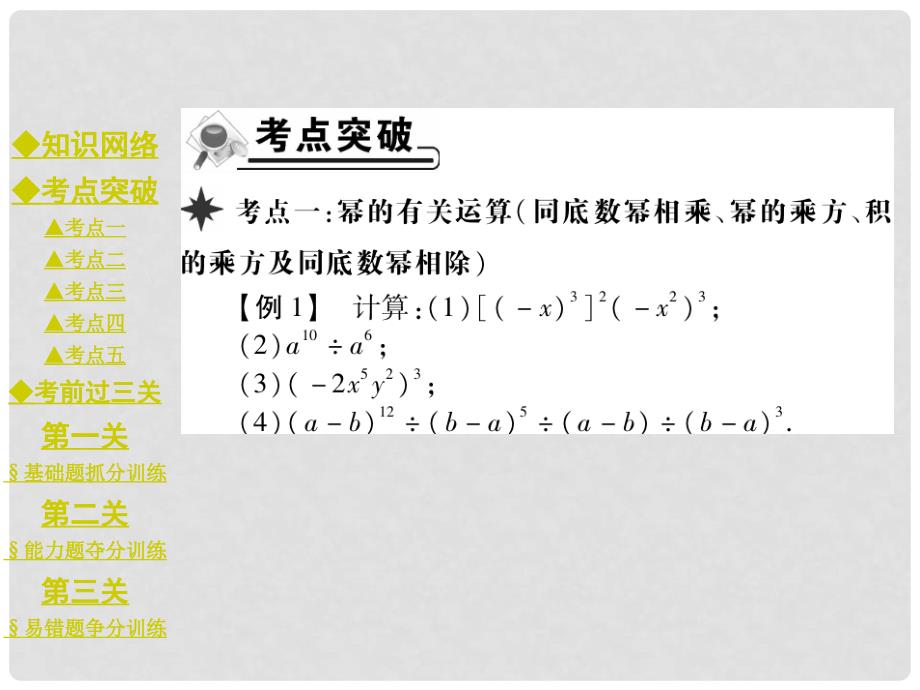 八年级数学上册 第12章 整式的乘除复习课件 （新版）华东师大版_第3页