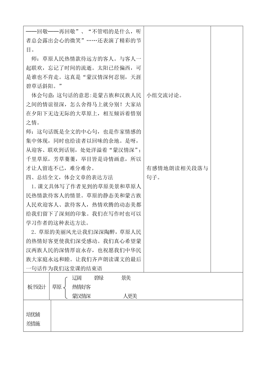 人教版小学五年级语文下册教案(表格式)5[2]2.doc_第5页