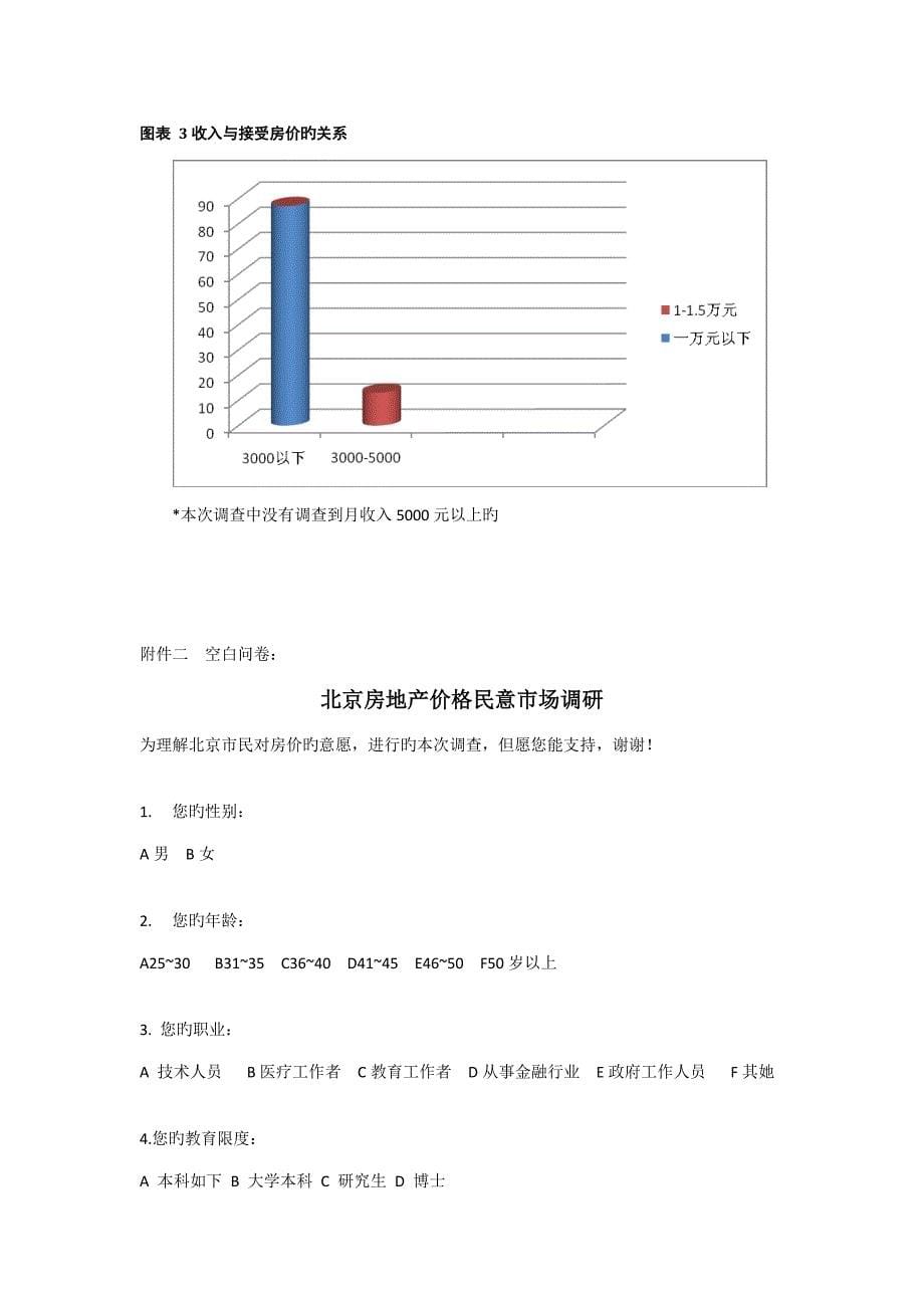 北京房地产价格民意市场调研报告_第5页