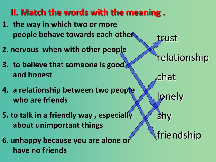 高中英语 Module3 Module3 Interpersonal Relationships Friendship课件 新人教版选修6.ppt_第4页