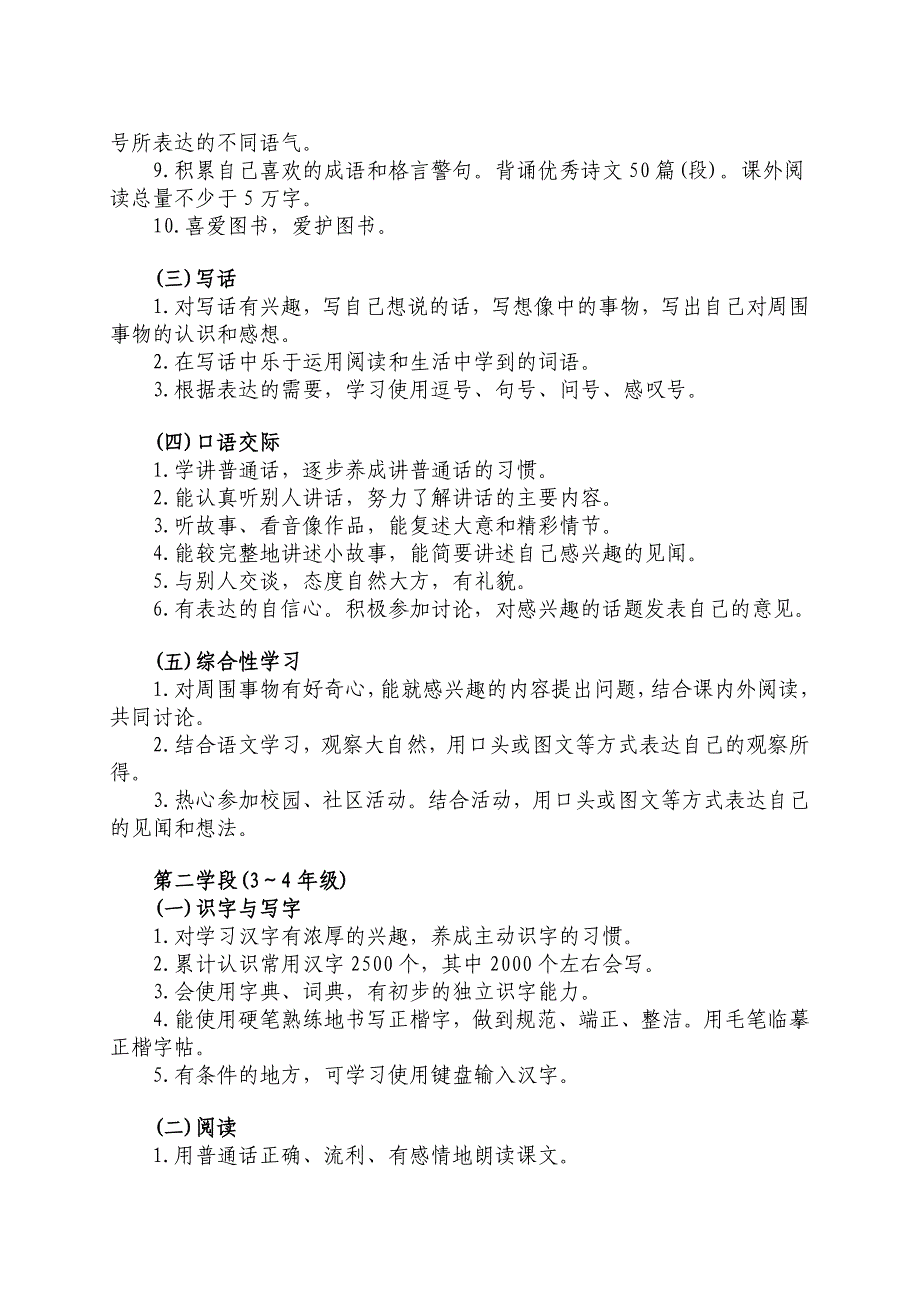 小学语文课程标准培训提纲(参考资料)_第3页