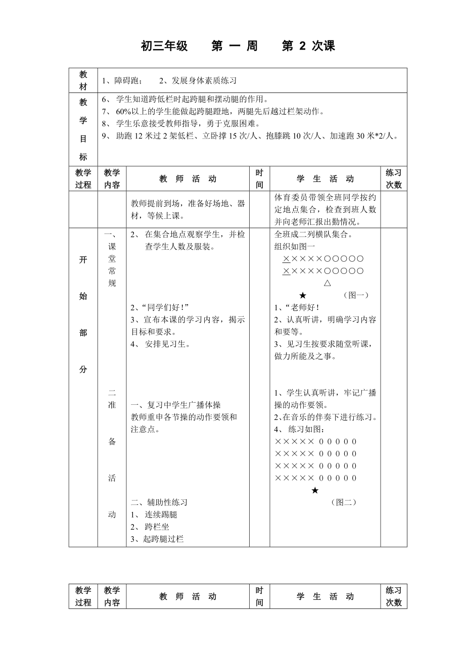 初三九年级体育课教案全集_第3页