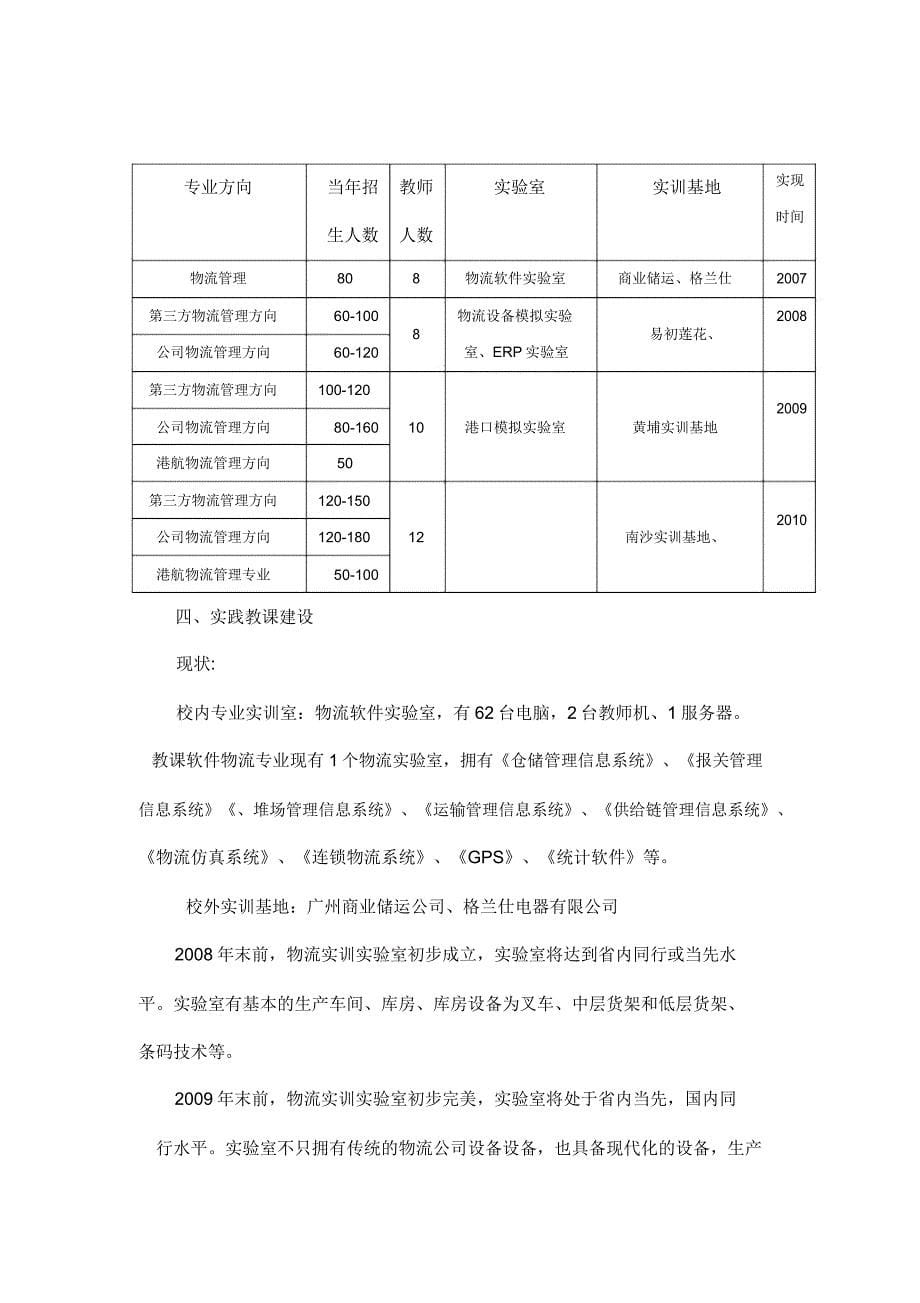 物流管理专业建设规划.doc_第5页