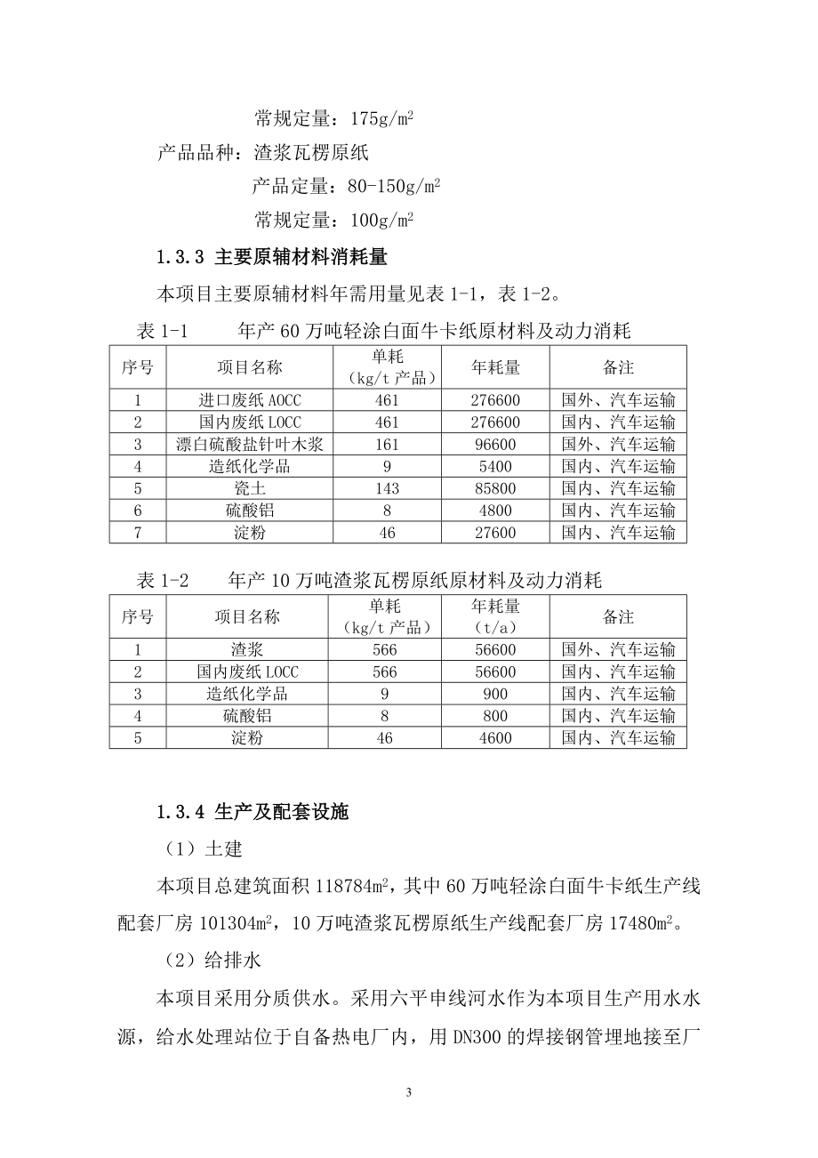 60万吨轻涂白面牛卡纸、10万吨渣浆瓦楞原纸生产线技改项目可行性论证报告.doc_第4页