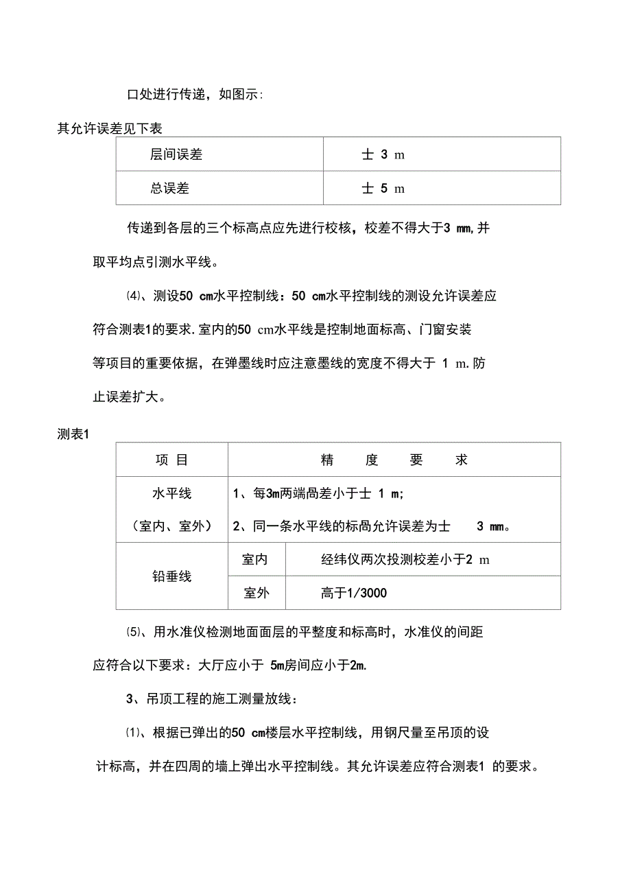 装饰装修工程测量放线施工工艺完整_第3页