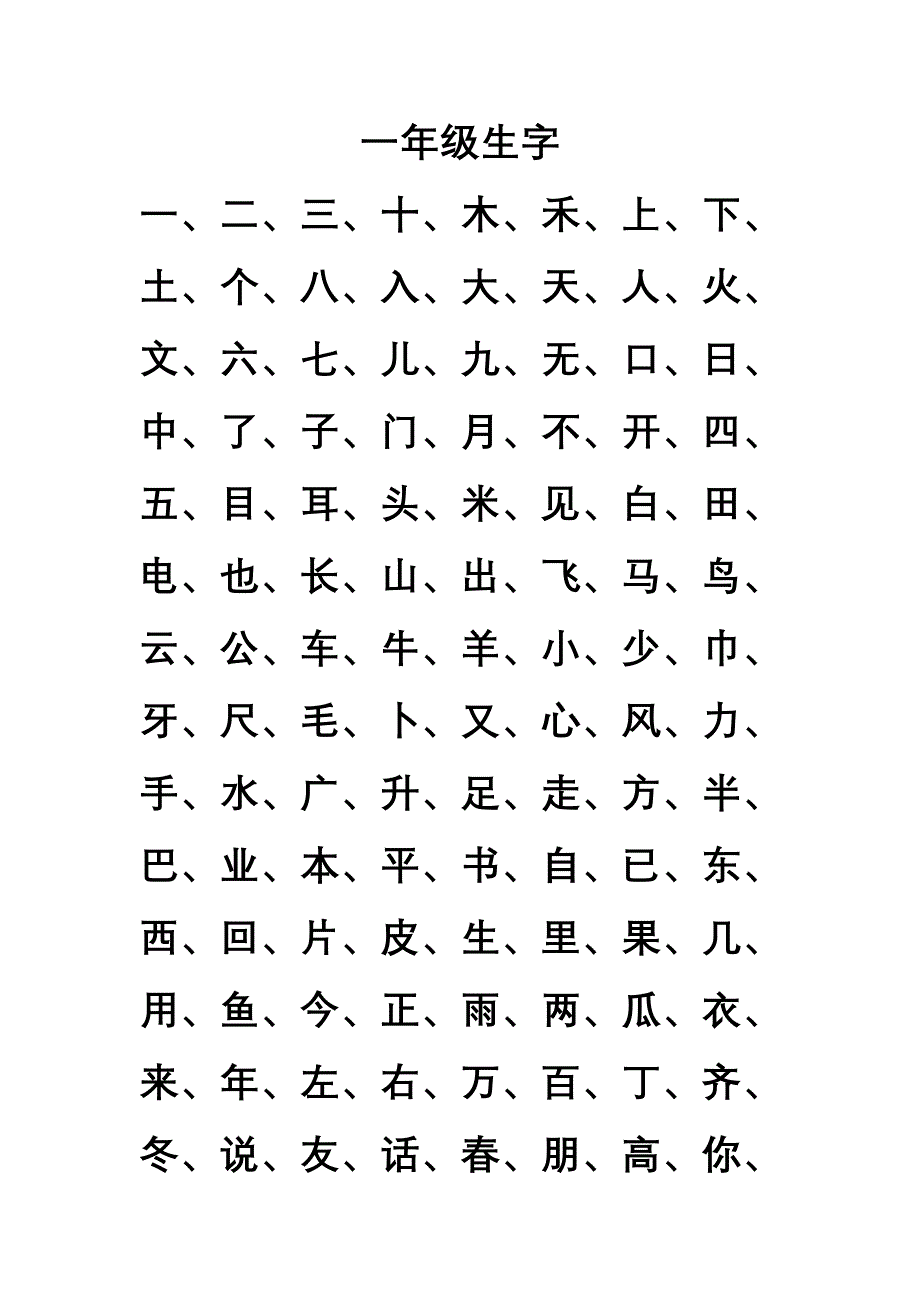 小学生一至六年级生字表 （精选可编辑）.docx_第1页