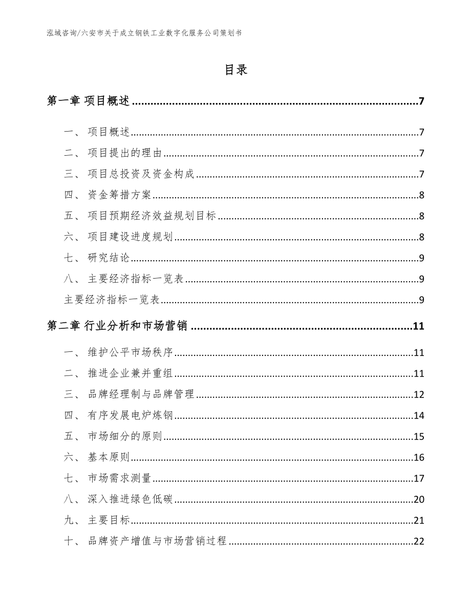 六安市关于成立钢铁工业数字化服务公司策划书_第2页