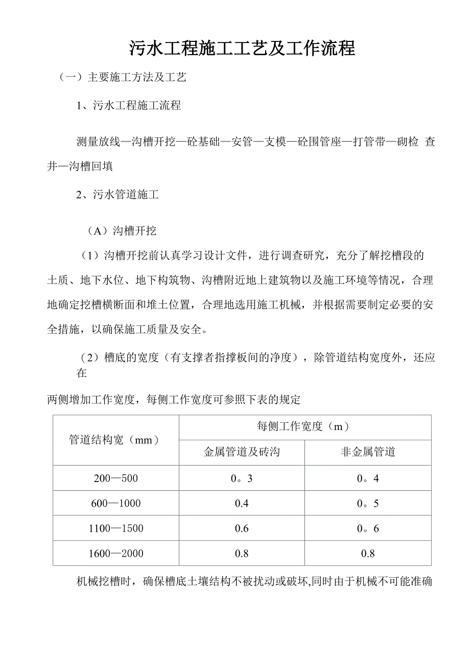 道路管网施工工艺_第1页