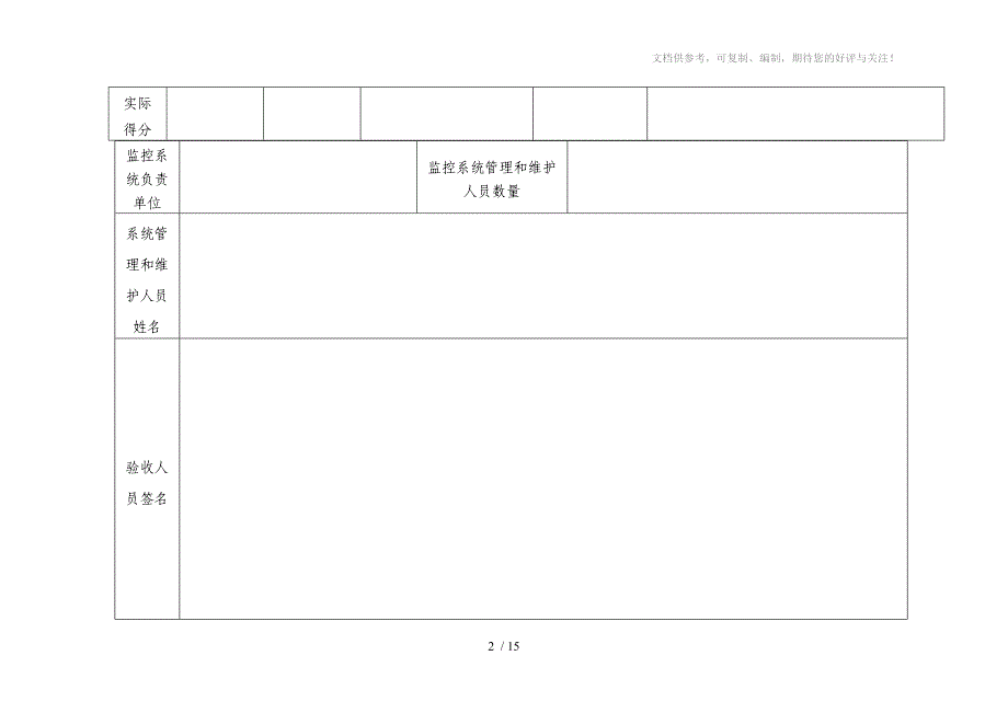 afiarof永锦能源煤矿安全监控系统验收表_第2页