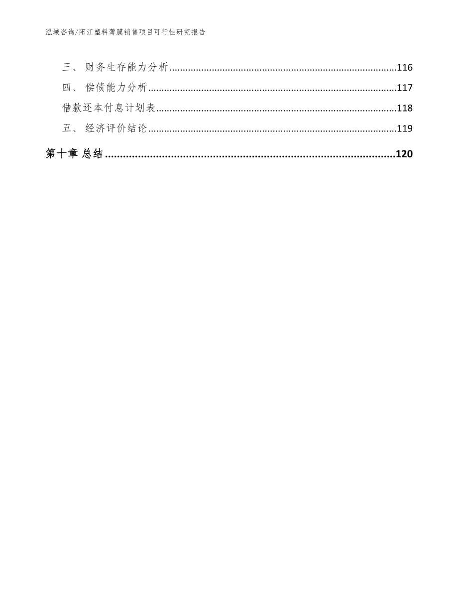 阳江塑料薄膜销售项目可行性研究报告_第5页