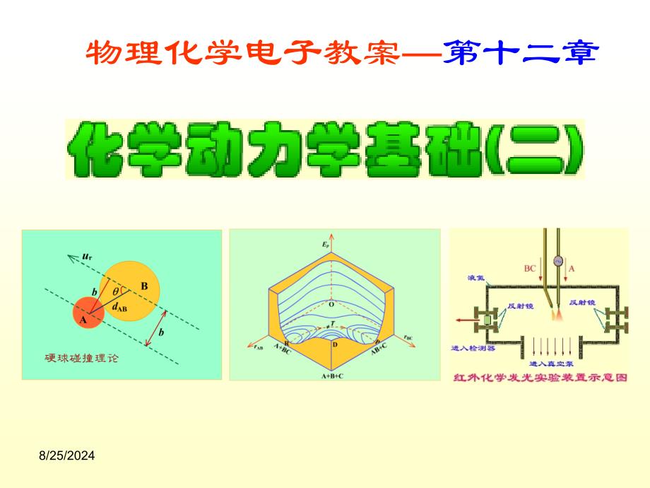 物理化学12章_化学动力学基础（二)_第1页