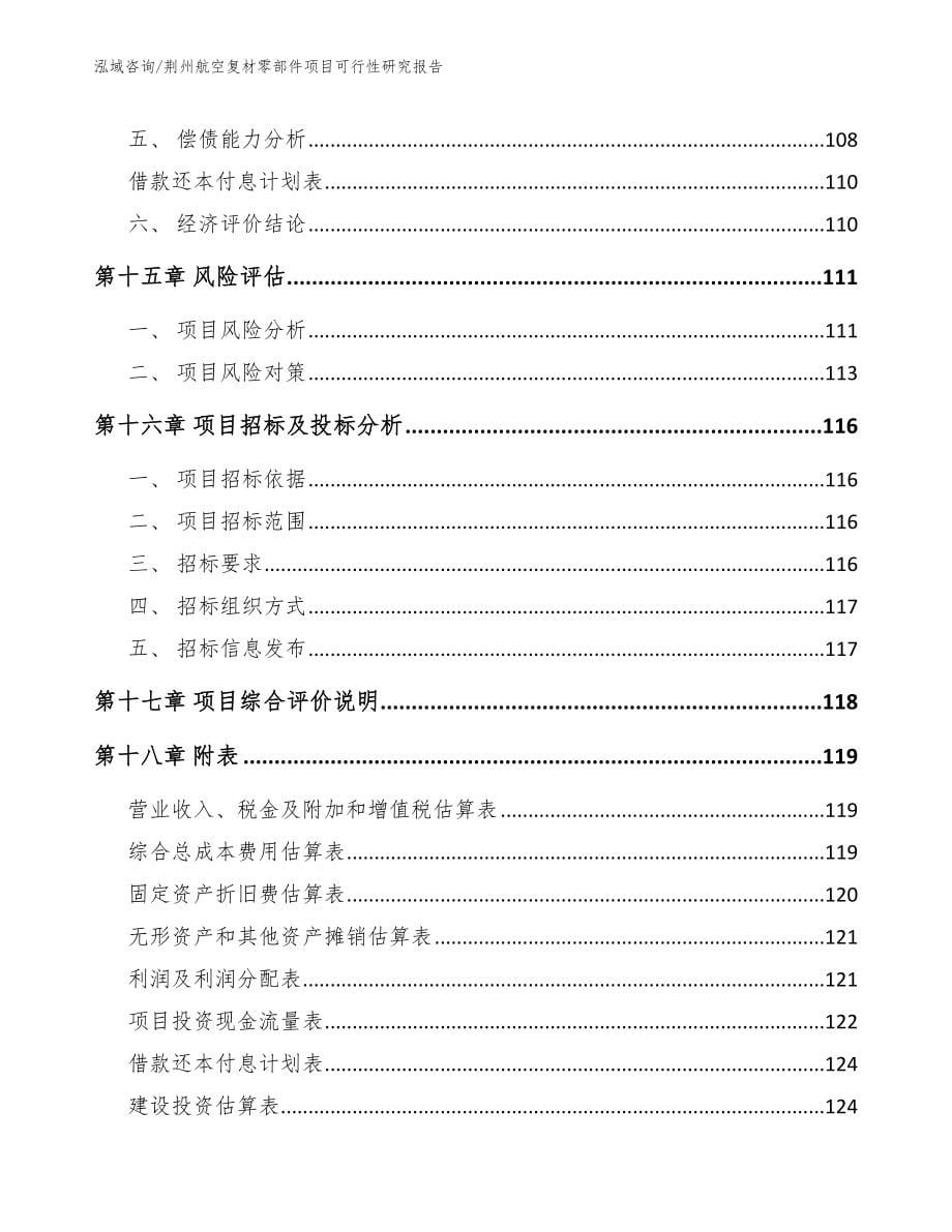 荆州航空复材零部件项目可行性研究报告（模板）_第5页