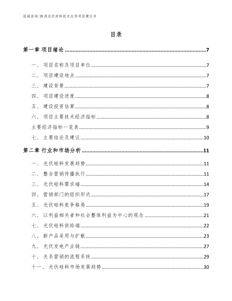 株洲光伏材料技术应用项目建议书_第2页