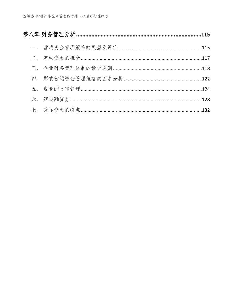 德州市应急管理能力建设项目可行性报告（模板范文）_第5页