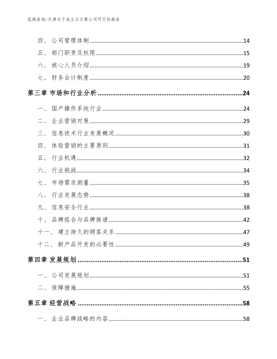 天津关于成立云计算公司可行性报告_参考范文_第4页