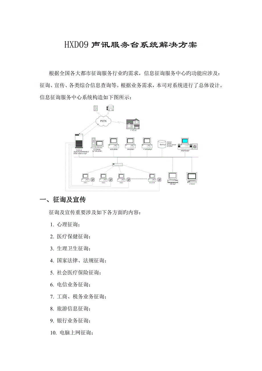 HXD09声讯服务台系统解决专题方案_第1页