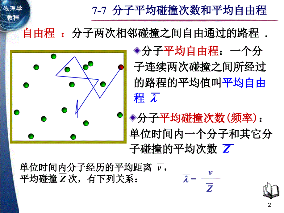 分子平均碰撞次数和平均自由程.ppt_第2页