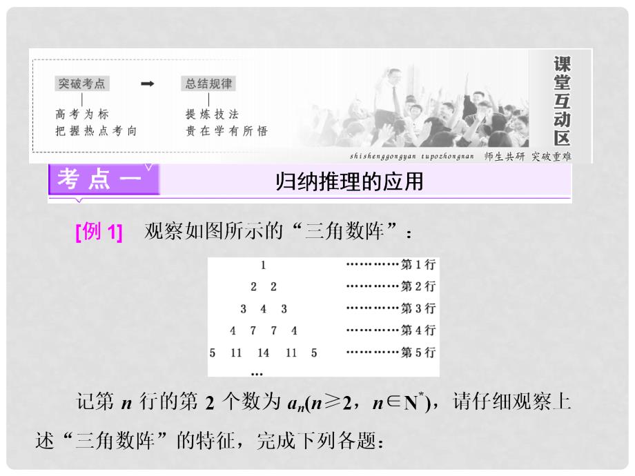 高中数学 第2章 推理与证明 2.1 合情推理与演绎推理 第4课时 推理案例赏析课件 苏教版选修12_第3页